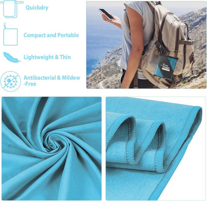 Mikrofaser Handtuch Set Sporthandtuch Reisehandtuch Strandtuch