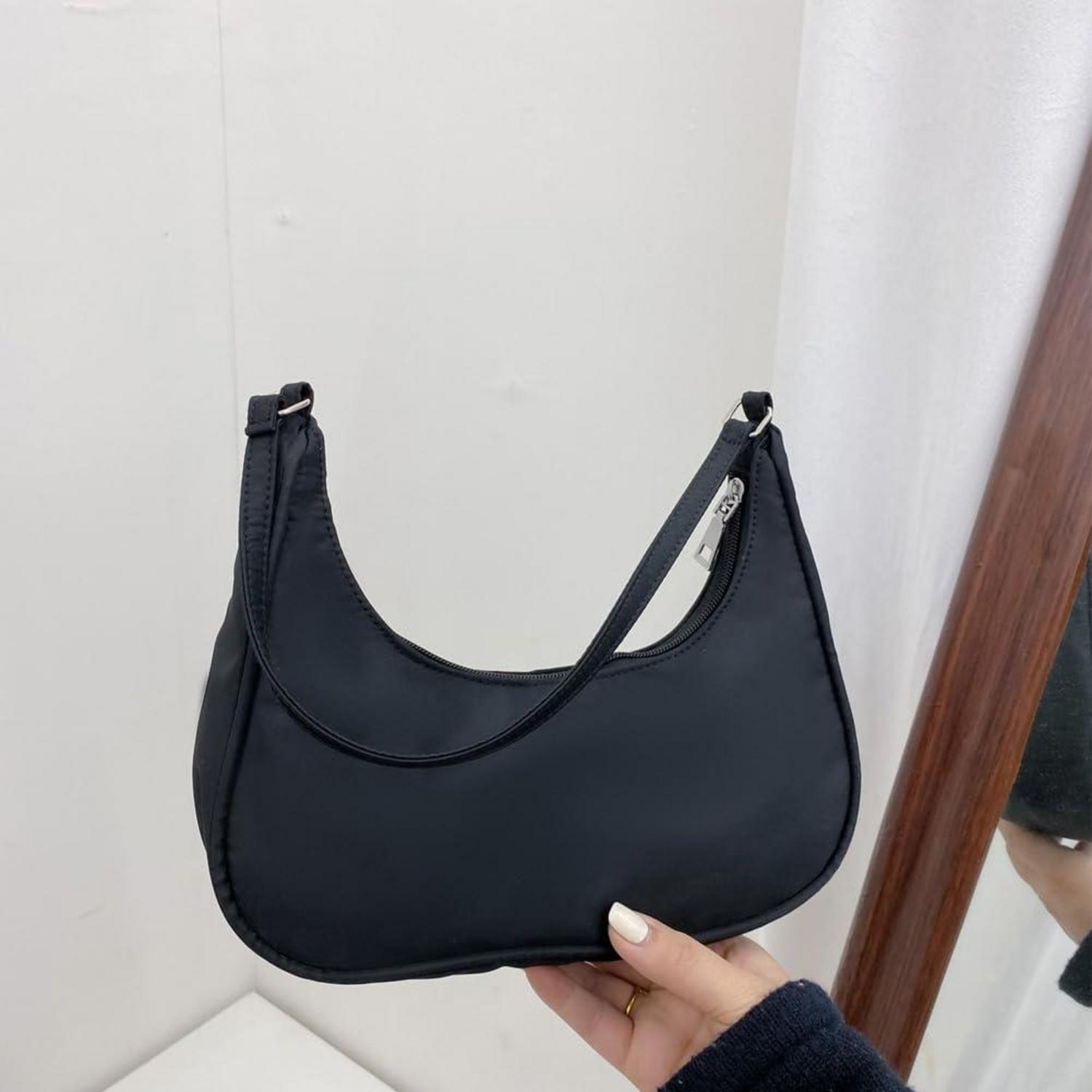 Aucuu Umhängetasche Damen Handtasche - Nylon Retro Achsel Tasche Y2k Fashion - Reißverschluss-Geschenk Weihnachten Geburtstag