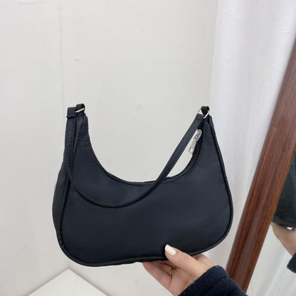Aucuu Umhängetasche Damen Handtasche - Nylon Retro Achsel Tasche Y2k Fashion - Reißverschluss-Geschenk Weihnachten Geburtstag