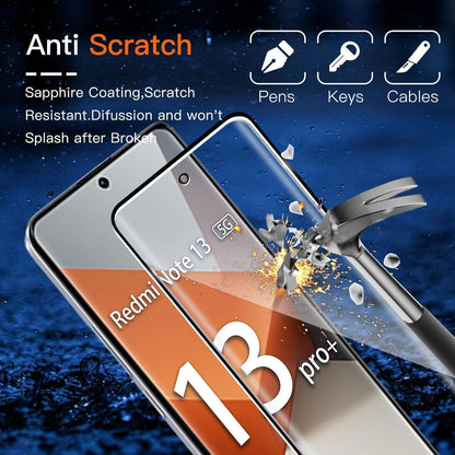 Wayneer Sichtschutz Panzerglas Schutzfolie Xiaomi Redmi Note