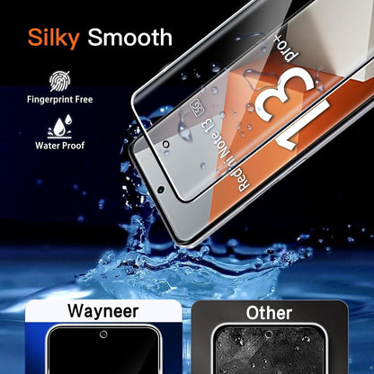 Wayneer Sichtschutz Panzerglas Schutzfolie Xiaomi Redmi Note