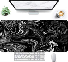 Gaming Mauspad XXL 800x300mm Flüssigmetall Vernähte Kanten