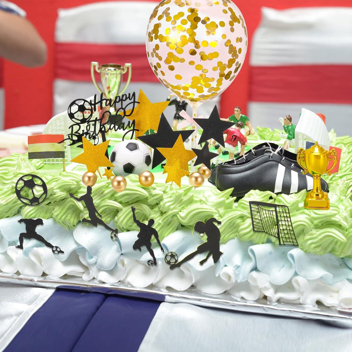 Tortendeko Fußball Set Kuchendeko Kindergeburtstag Cupcake Party