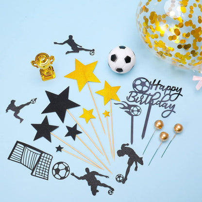 Tortendeko Fußball Set Kuchendeko Kindergeburtstag Cupcake Party