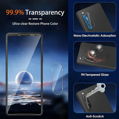Sony Xperia 10 V Panzerglas Schutzfolie 2 Stück Anti-Kratzen 9H Display