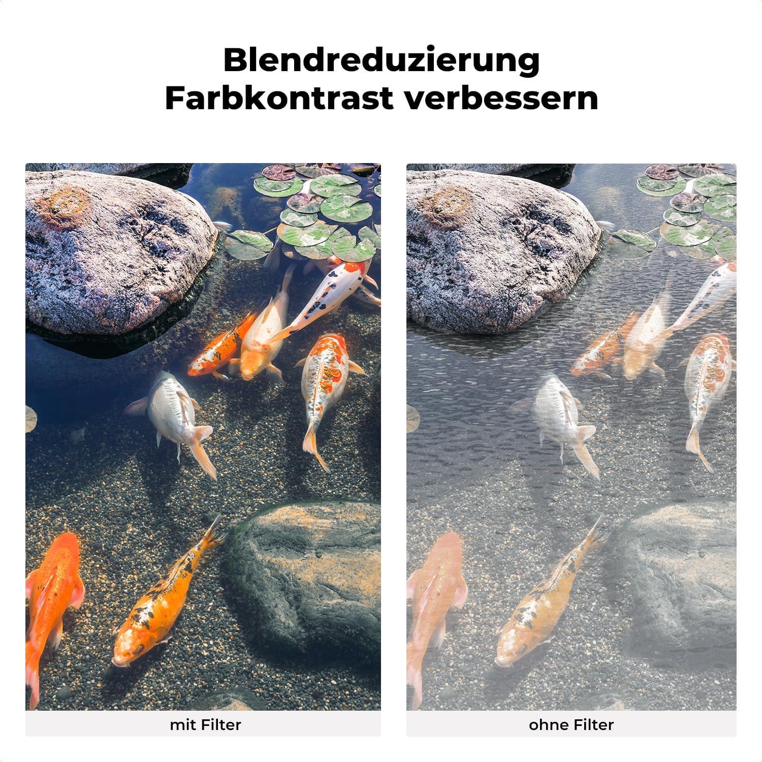 95mm Slim Zirkularer Polfilter CPL Filter AGC-Glas Aluminiumrahmen