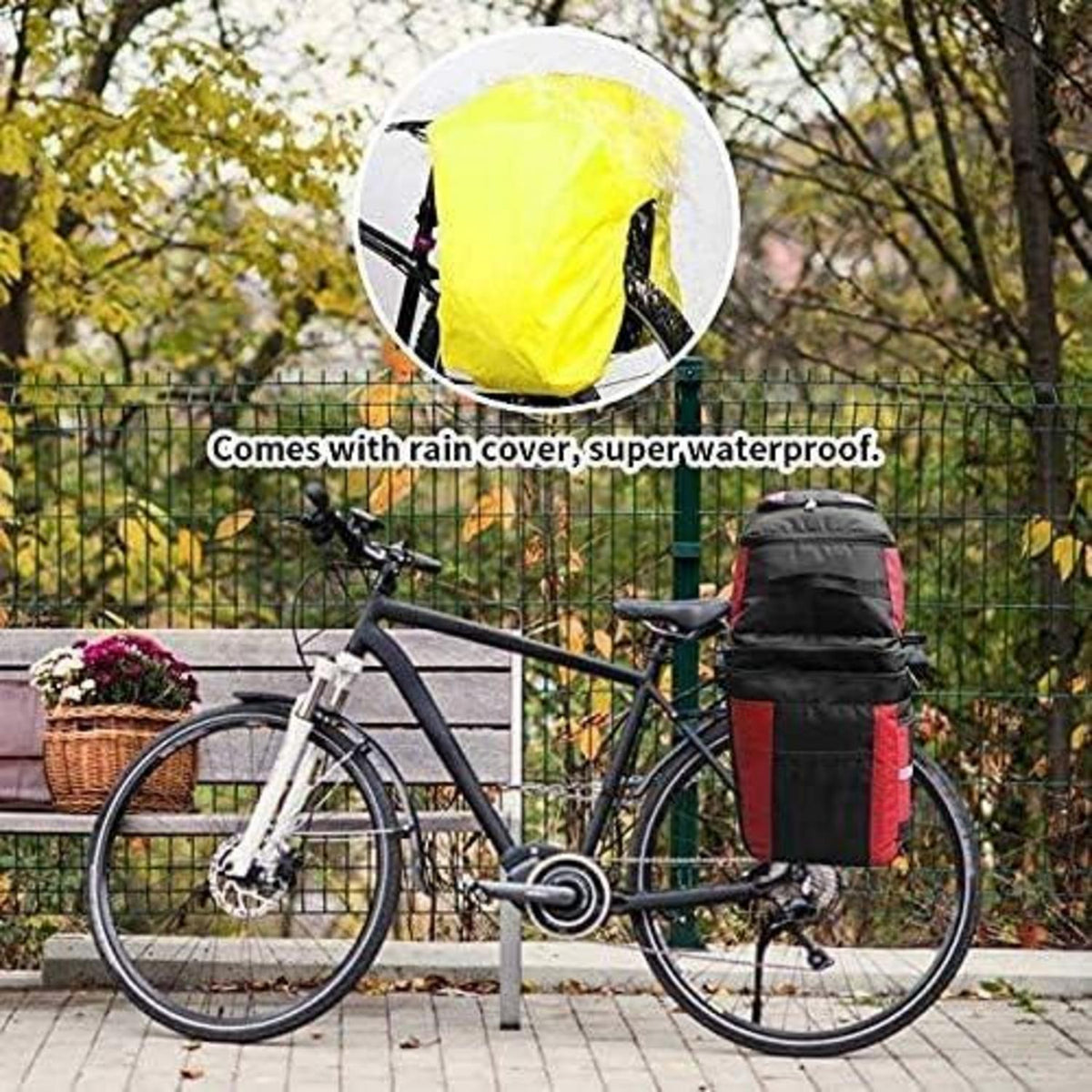 Fahrradtaschen 3-in-1 Gepäckträger 70L wasserdicht