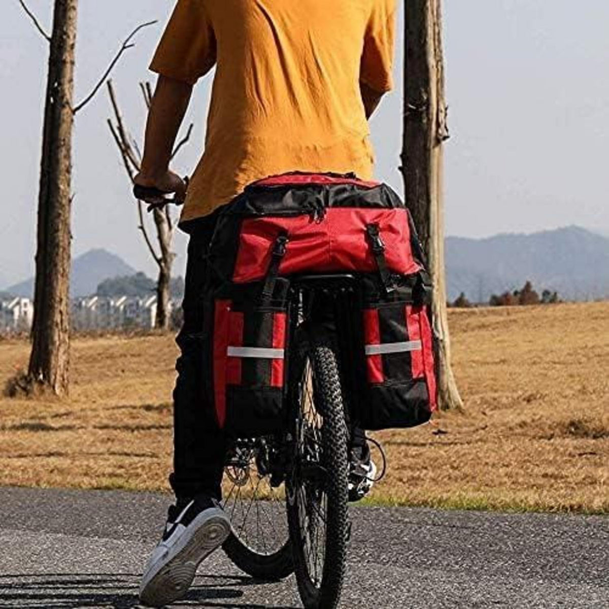 Fahrradtaschen 3 in 1 Gepäckträger 70L wasserdichte Fahrrad Taschen