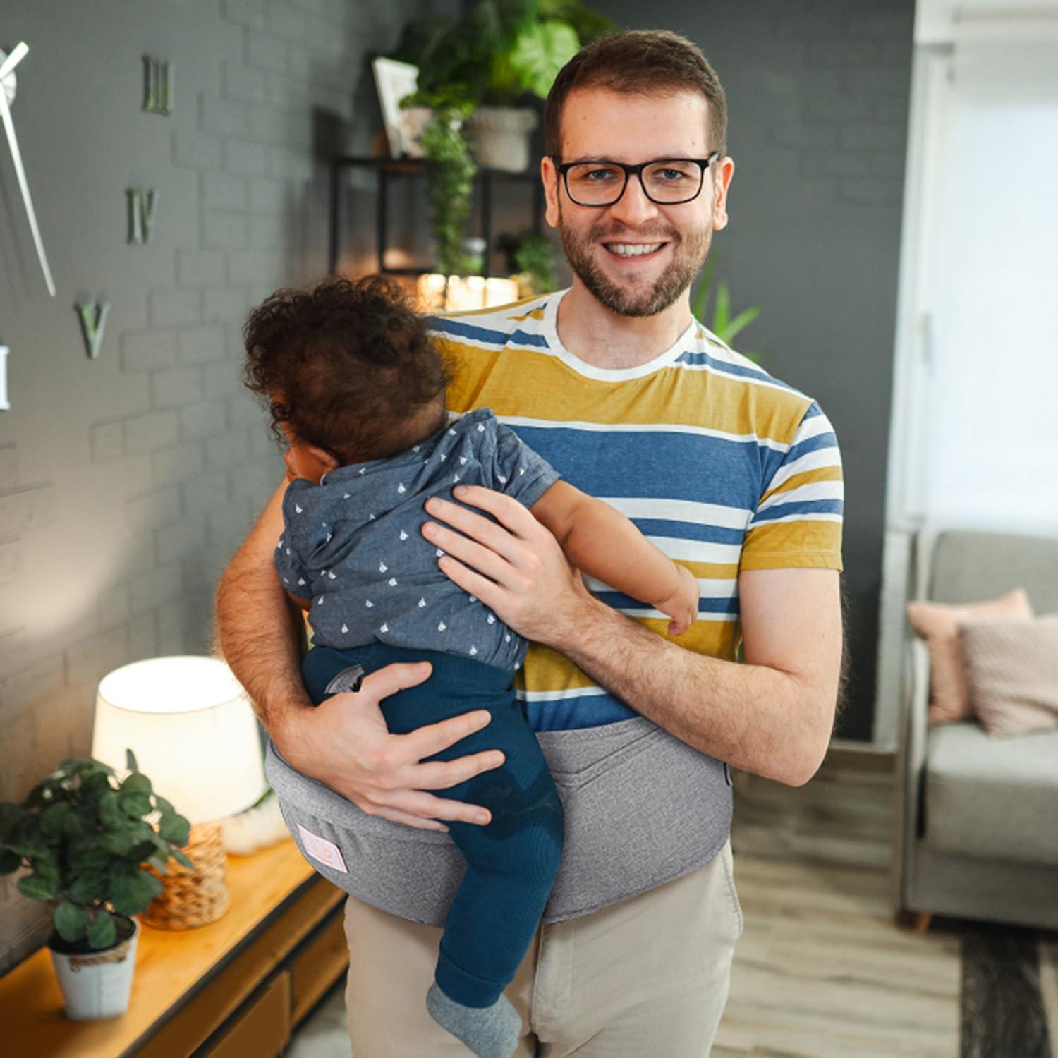 Baby Hüftsitz Leichter Taille Hocker 4 Tragepositionen 0-36 Monate