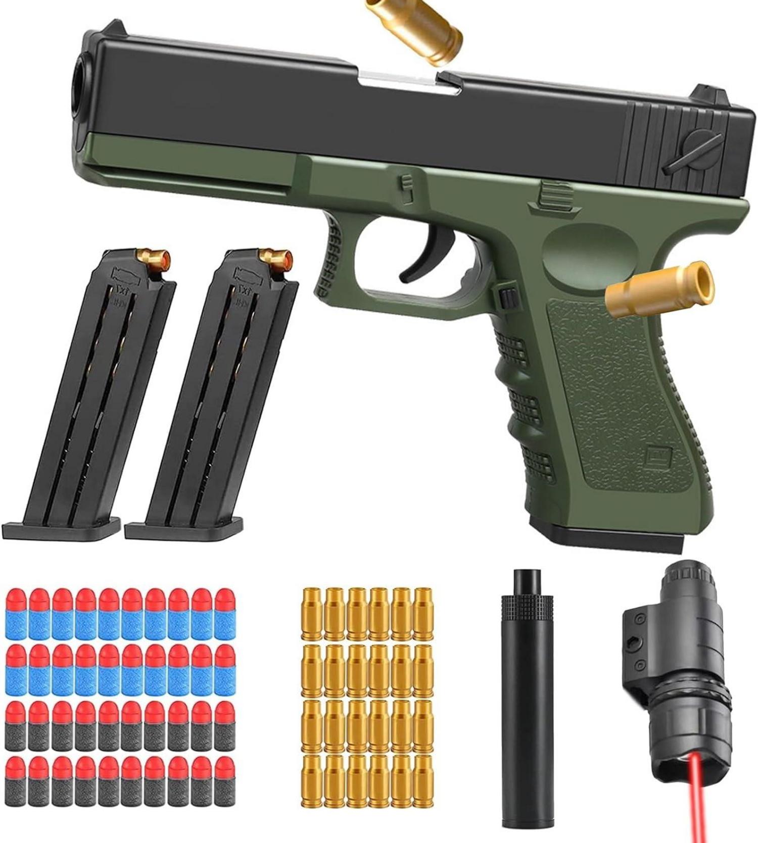 Spielzeug Pistole Schaumstoff Blaster Toy Gun Set 64-teilig