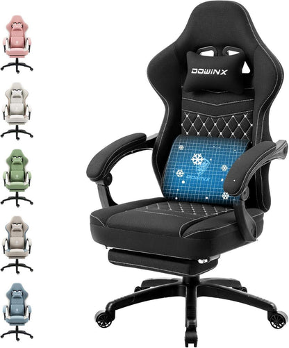 Ergonomischer Gaming Stuhl mit Massagefunktion, Taschenfederkissen