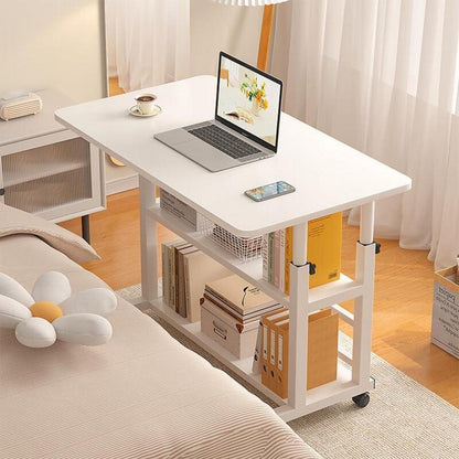 Mobiler Computer-Schreibtisch höhenverstellbar 80x40x60-90