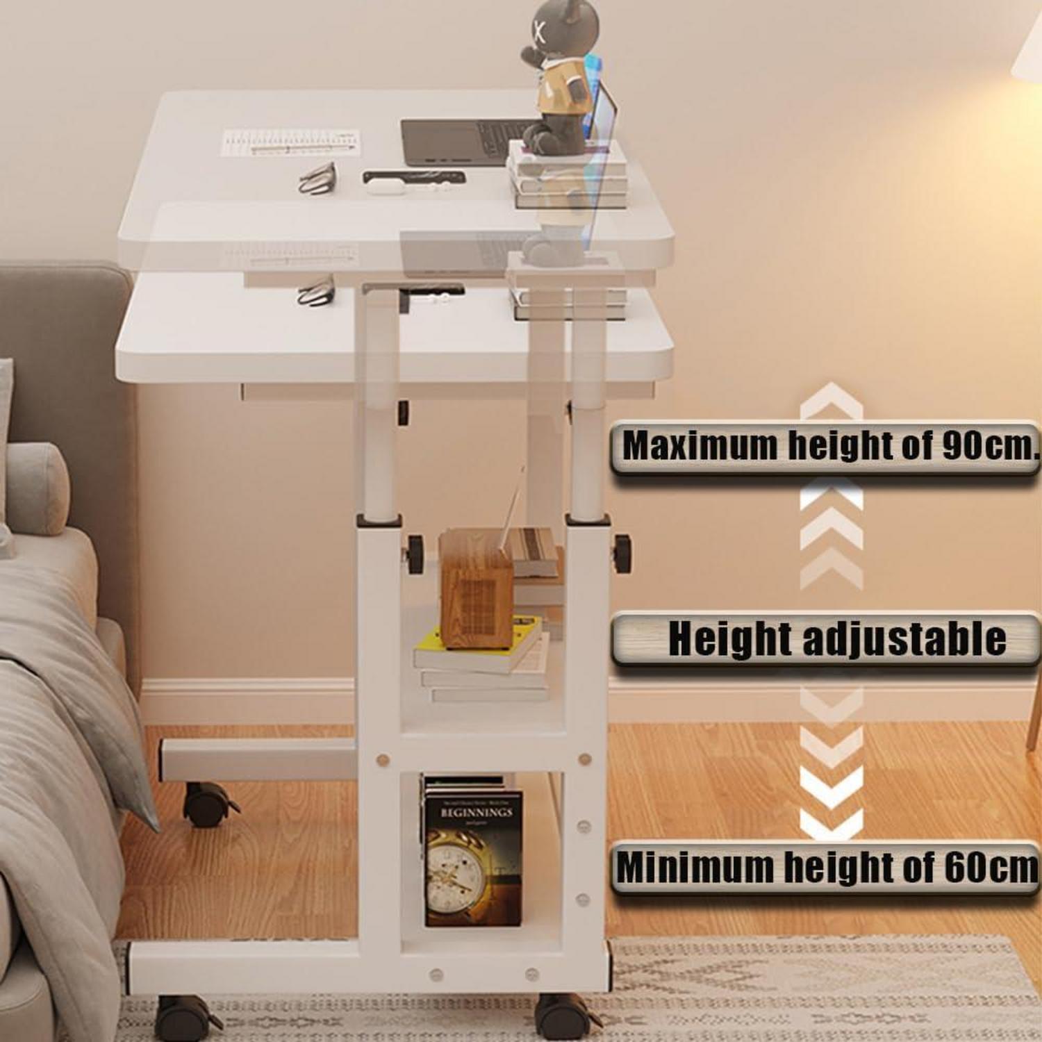 Mobilierter Computer-Schreibtisch mit höhenverstellbaren