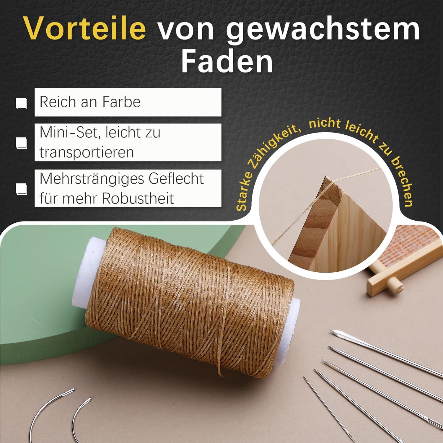 Namner Leder Faden 150D 150m Ledergarn Gewachst Khaki