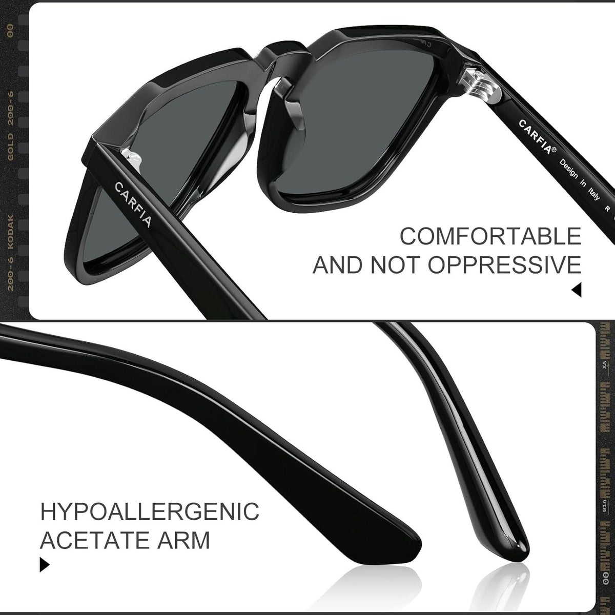Kleine Herren Sonnenbrille Polarisierte Fahrenbrille UV-Schutz Geschenkset