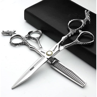 Professionelle Friseurschere 6 Zoll Edelstahl 3-teiliges Set