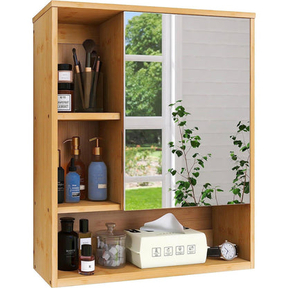 Bambus Badezimmerschrank mit