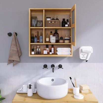 Bambus Badezimmerschrank mit