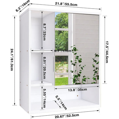 Badezimmerschrank mit Spiegel aus