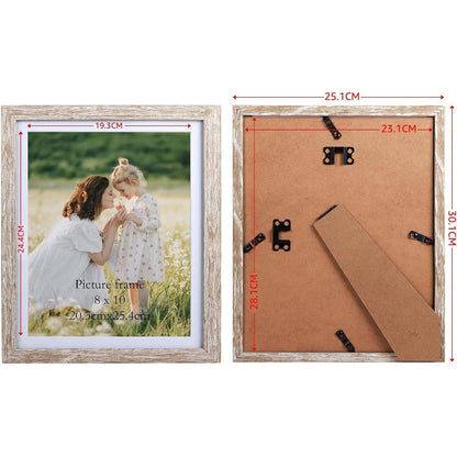 Bilderrahmen Set 20x25cm 6er Holzoptik für Wand