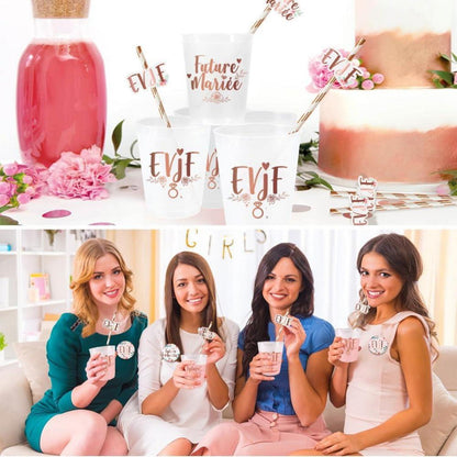 JGA Becher Bride Tribe Cups für Party & Hochzeit
