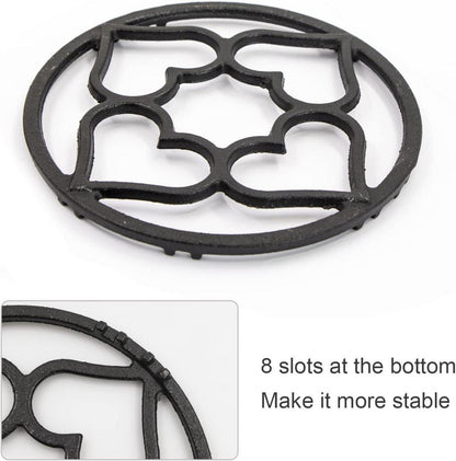 Gusseisen Wok Ring 19cm Pan Support Topfträger Gitter Universal Pfannenträger