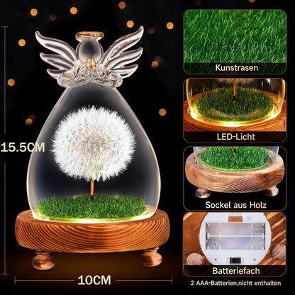 Engel Pusteblume im Glas Geschenk Frauen Geburtstag