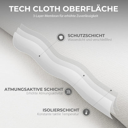 Dowinx Chefsessel Bürostuhl Ergonomisch mit Fußstütze