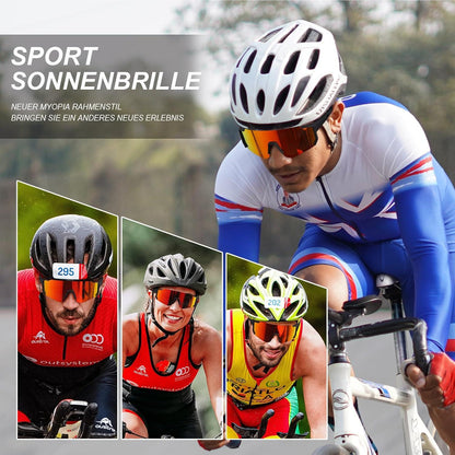 Sportbrille Sonnenbrille Polarisiert UV400 Rennradbrille 53 Farben