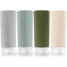 4er Pack Silikon Reiseflaschen Set 100ml Auslaufsicher
