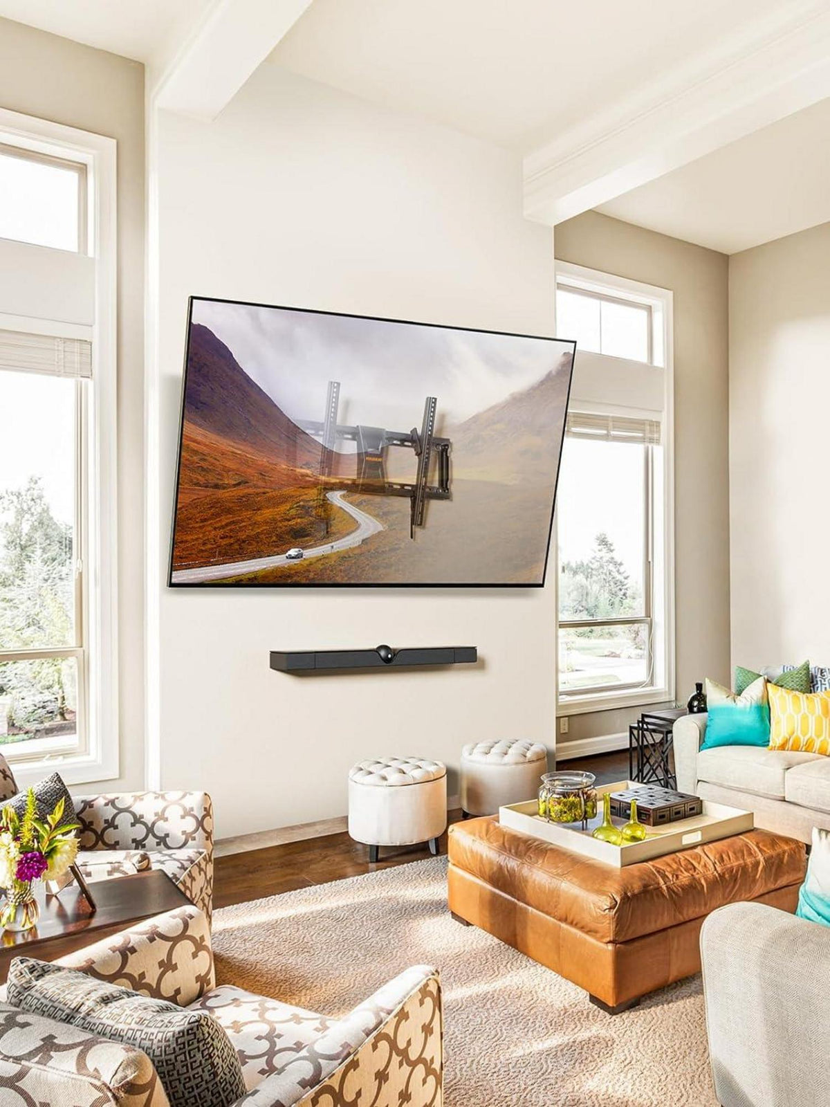 Neigbare TV Wandhalterung 37-82 Zoll bis 60kg VESA 600x400mm