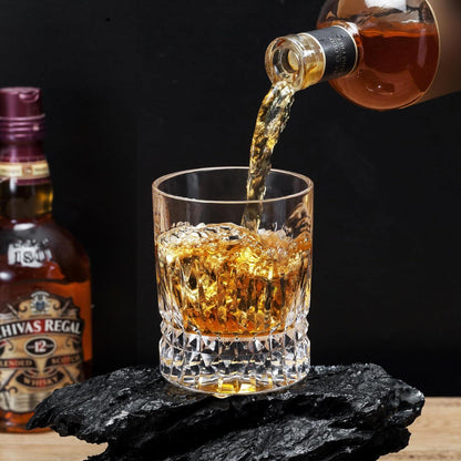 Handgeschliffene Kristall Whisky Gläser Präsentationsbox 270 ml - Jahrestag Geschenkideen