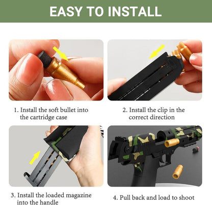 Kinder Spielzeug Pistole Schaumstoff-Blaster Soft Bullet Gun Set