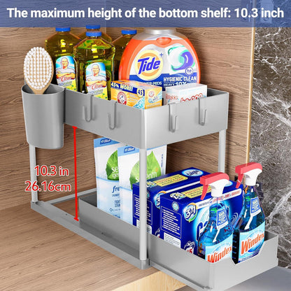 Unter Waschbecken Regal 2 Etagen Standregal Küchen Organizer