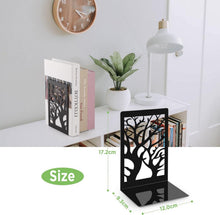 2 Paar Buchstütze Metall Buchhalter Bookends Schwarz