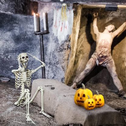 165CM Halloween Skelett Ganzkörper Formbare Knochen Dekoration 5.4ft