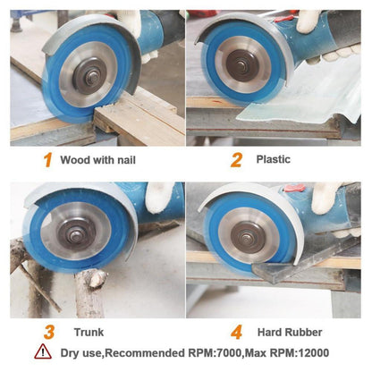 Trennscheiben 125mm Hartmetall für Holz, Wurzeln, Gummi, Kunststoff (2 Stk.)