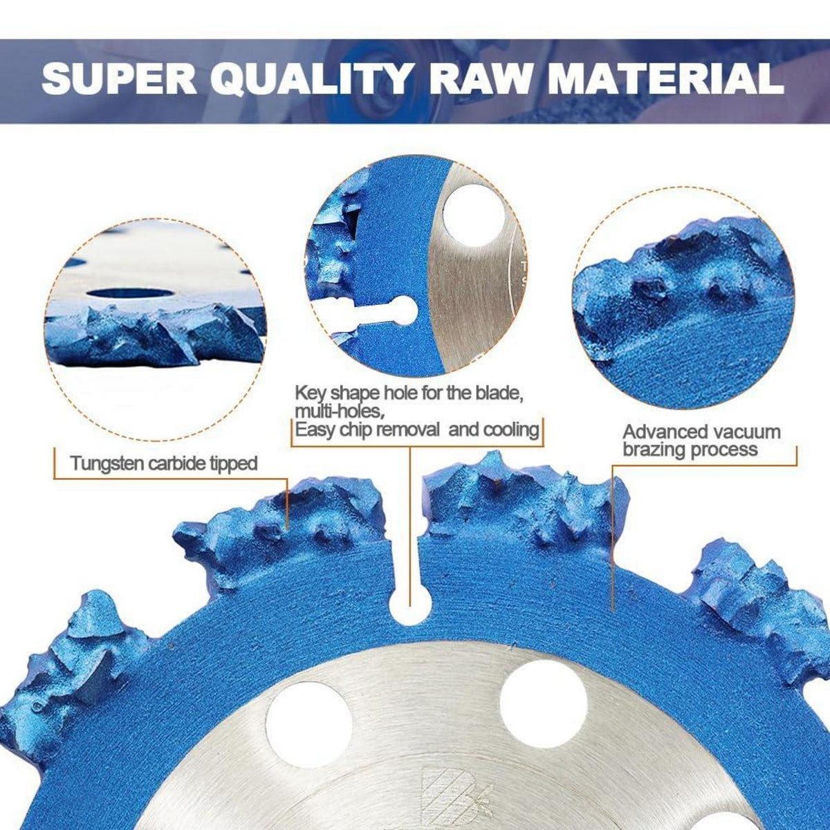 Trennscheiben 125mm Hartmetall für Holz, Wurzeln, Gummi, Kunststoff (2 Stk.)