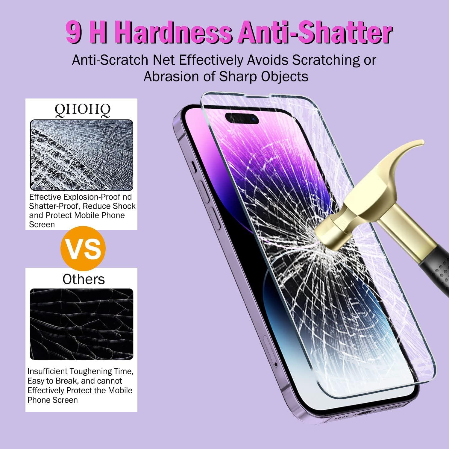 Panzer Schutz Glas und Kameraschutz für iPhone 14 Pro Max 6.7 9H Härte