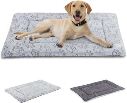 IEUUMLER Hundebett waschbar flauschig weich warme Hundematte Grau