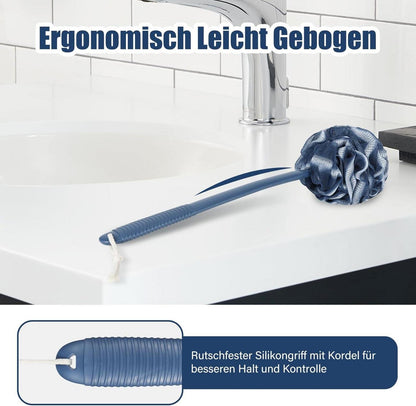 Duschschwamm Rückenbürste Peeling Schwamm Badeschwamm-Set