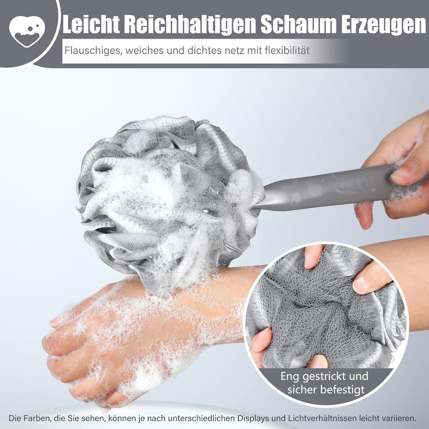 Badeschwamm Set Peeling Rückenbürste Schwamm körper Weiches Netz