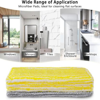 Wiseten Ersatz Wischmopp-Pads & Gummilippe Set für Kärcher