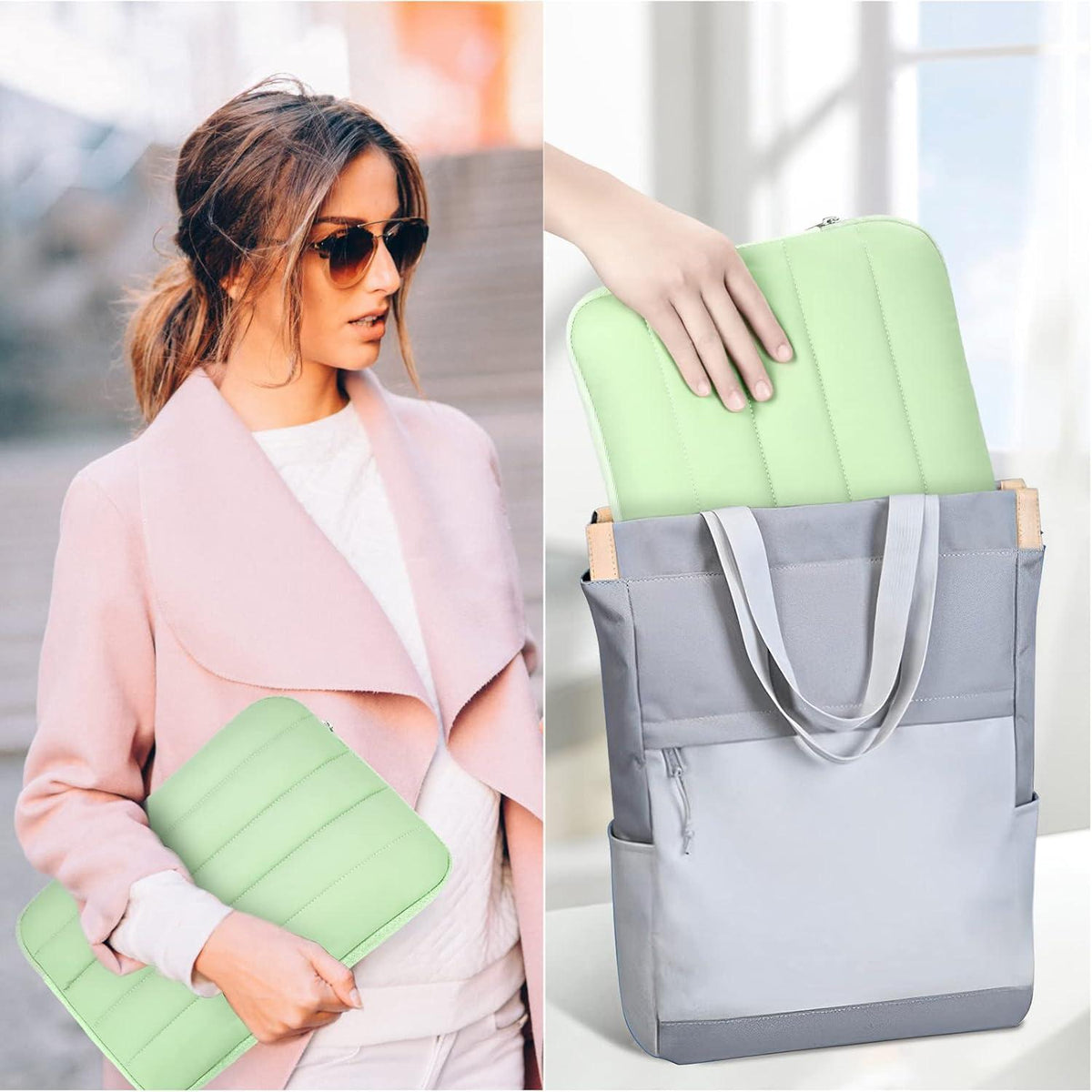 Laptop Hülle Tasche 15/16 Zoll TSA Laptoptasche Schutzhülle Sleeve