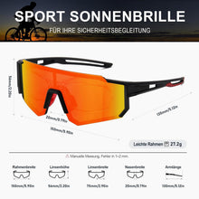 Sportbrille Sonnenbrille Herren Damen Fahrradbrille