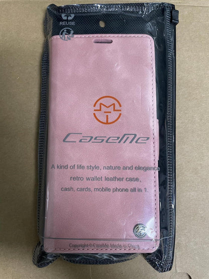 Samsung Galaxy S21 5G Hülle - RFID Schutz Flip Case mit Standfunktion - Rosa