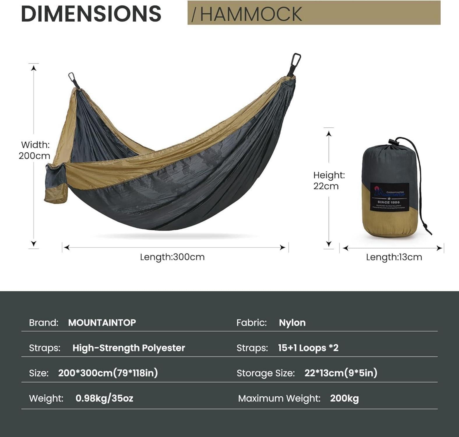 Trekkingrucksack 80L mit Trinkblase Wanderstöcke Hängematten Outdoor