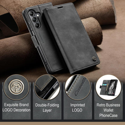 Handyhülle Samsung Galaxy A14 5G/4G Premium Leder Klappbar Tasche RFID