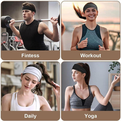 Sport Stirnband Set 4 Stück elastisch rutschfest