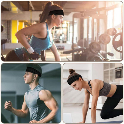 Sport Stirnband Set 4 Stück elastisch rutschfest